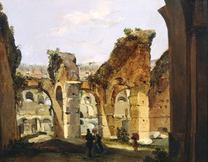 Entrance to the Colosseum and the old Via Crucis